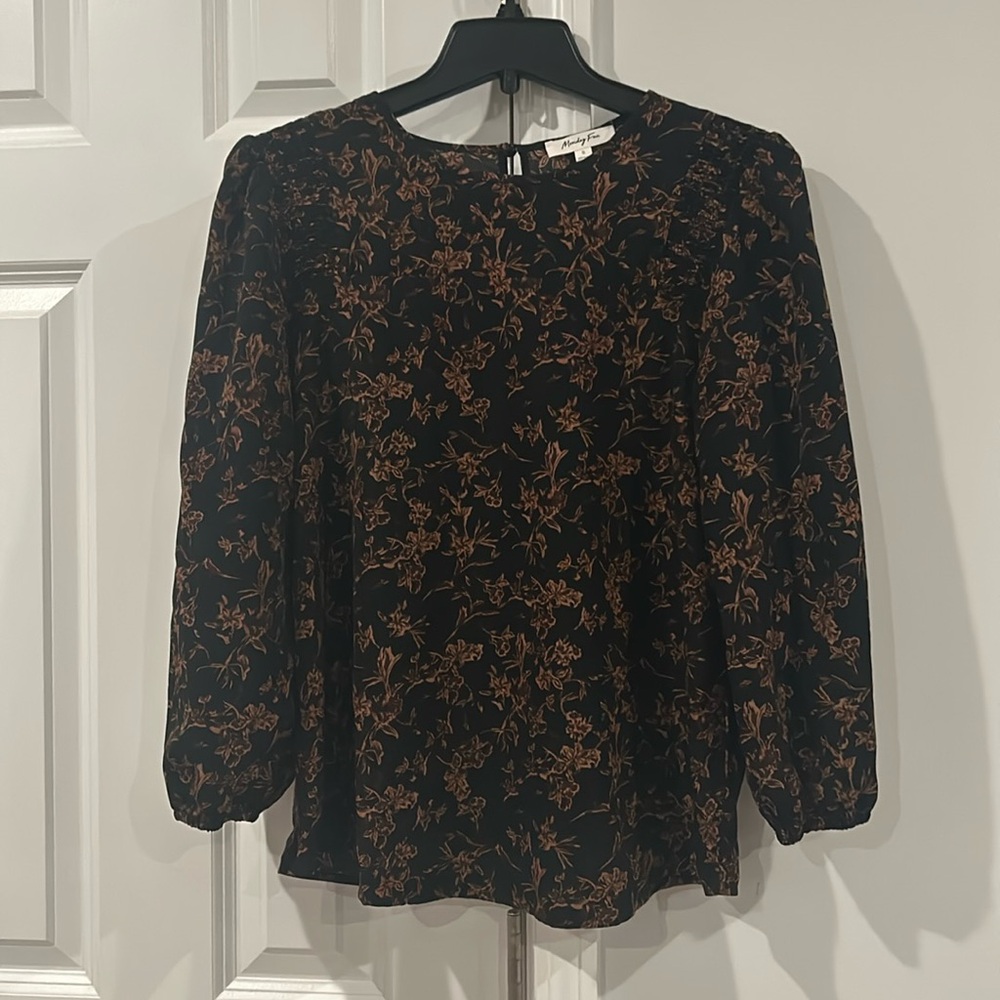 Monday Fun Floral Long Sleeve Shirt